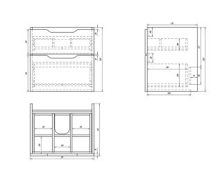 Dreja Тумба Q 60, белый лак